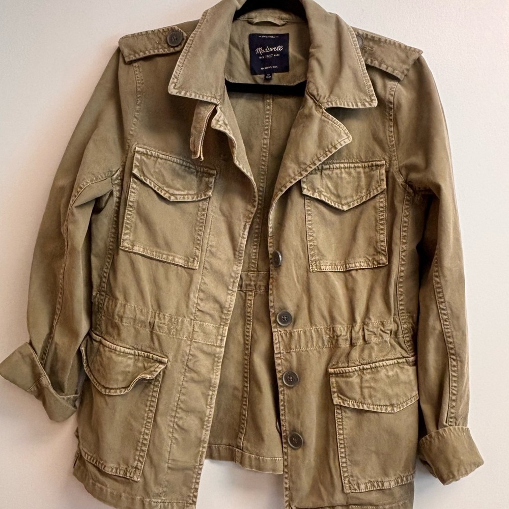 Madewell Utility Jacket | Safari Cargo Style | Size Medium